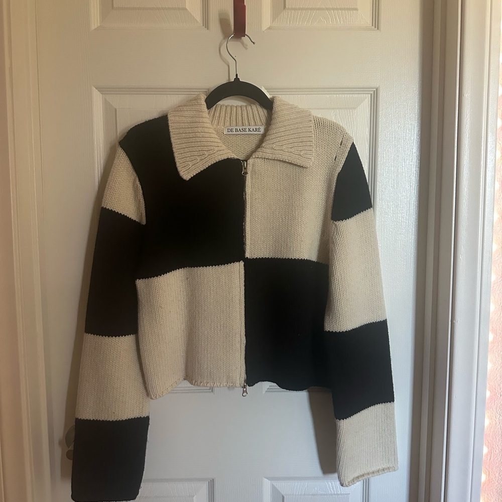 Black and White Bomber Jacket